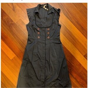 Mauve by Anthropology size 8 pleated smock slate grey with pockets